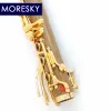 Moresky Guaiacumofficimale Wood Professional Clarinet BB Gold Metated Keys Sib Klarnet