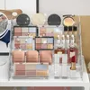 Storage Boxes Dressing Table Organization 5-layer Multifunctional Makeup Organizer Box For Lipsticks Eyeshadow Skincare Products Transparent
