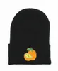 LDSLYJR Baumwolle Orange Fruchtstickerei Verdickte Strickmütze Winter warme Mütze Skullies Mütze Beanie Mütze für Erwachsene und Kinder 3213831093