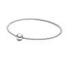 Bijoux fins Authentique 925 En Argent Sterling Perle Fit Charm Bracelets Élégant et mince Bracelet Bracelets Chaîne De Sécurité Pendentif DIY beads7016551