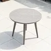 Lägermöbler utomhus balkong utökad lång bord trädgård gård fyrkantig plastplast trä hemvistelse designer modell avslappnad singel