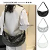 Sacs à bandoulière Sacs Sac poubelle matelassé en cuir PU avec diamant coussin plat sac à bandoulière espace coton hiver sac tramp sac croisé femme blieberryeyes