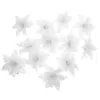 Fleurs décoratives 12 pièces décoration d'arbre de noël creux simulé maison suspendus oignon rose (blanc coloré) 12 pièces artificielles