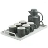Teaware set Tea Cup Set of 6 Creative Maceramic Home Kungfu Cold Water Pot Afternoon Gift
