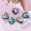 Anhänger Halsketten Natürliche Abalone Muschel Anhänger 20mm Liebe Herz Charms Für Schmuck Machen DIY Halskette Armband Ohrringe Zubehör