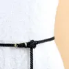 Cinture Cintura intrecciata da donna con fibbia ad ardiglione Camicia elegante decorativa vintage con corda in vita sottile piccola