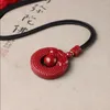 Pendant Necklaces High-Content Natural Cinnabar Double Dragon Main Necklace