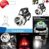 New Portable Lanterns Super Bright Rechargeable LED Flashlight with Side Light Red Light Flashing Camping Light Work Light Waterproof Searchlight