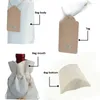 Shopping Sacs 10 pcs/lot bouteille de vin couvre sac à cordon avec étiquette coeur ensemble toile de jute pochettes en lin pour le stockage de décoration de mariage de noël