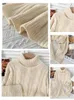 Suits 2022 Autumn and Winter New Women's Twopiece Suit Korean Style Sticked Turtleneck Sticked Sweater Wrap Hip Skirt Twopiece Suit