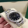 5 Style Mens Watch 44mm 2813 Movement Automatic Watches Big Diamond Bezel rostfritt stål Mekaniska män Armbandsur armbandsur241h