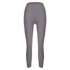 Pantalon actif AO avec Logo de Yoga brossé, sans couture, sensation nue, taille haute, vêtements de Fitness en Nylon pour femmes, Leggings de Sport