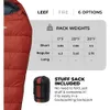 バックパッキングハイキングとキャンプに最適なウルトラライトミイラの寝袋。 3-4シーズンミイラバッグ;無料のアイテムバッグ231225を含む