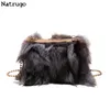 Imitate Rabbit Hair Purse And Handbag For Women Luxury Fur Shoulder Bag Designer Party Clutch Crossbody Bag Plush Wedding Bag 231226
