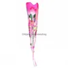 Decoratieve bloemenkransen Led Light Up Rose Flower Gloeiende Valentijnsdag Bruiloft Decoratie Nepbloemen Feestartikelen Decoratie Otbgq