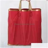 Papier d'emballage Emballage en gros 100pcs personnaliser sac avec poignée cadre doré épais grande boutique cadeau magasin de vêtements personnel Cus Dhle8