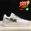 2024 Scarpe firmate per uomo Donna Sta Nero Bianco Pelle verniciata Camoscio Grigio Verde Argento Shark Rosa Scarpe da ginnastica Plate-forme bapestasr Walk Casual Star Sneakers