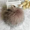 Big 15cm fluffig riktig päls boll pom poms naturliga pompom läder rem nyckelring nyckelkedjan ring hänge för kvinnor charm F278 231226