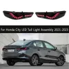 Für Honda City LED Rücklicht 21-23 Auto Zubehör Rücklicht Montage Dynamische Streamer Blinker Bremse Reverse Parkplatz laufen Lichter