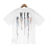 2024 MENS Designer T koszule amiry nadrukowane moda Man T-shirt Najwyższa jakość bawełniane koszulki Luksusowe luksusowe streetwear Hip Hop Tshirts Rozmiar S-xl