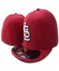 2021 Men039s Team Baseball Volledig gesloten caps Rode kleur Wit SLC letter gorras botten Heren Dames Casual Outdoor Sport Plat uitgerust 4428440