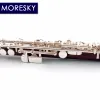 Moresky Dalbergia Cearensis ducke Wood Piccolo C Nyckel Cupronickel Halvstorlek Flute Silver Plated Body Material MPC-166