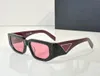 2024 nieuwe design vierkante zonnebril voor heren dames 09ZS acetaatframe eenvoudige en populaire stijl veelzijdige vorm outdoor UV400-beschermingsbril met driehoekig teken