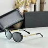 Sonnenbrille 2023 Marke Damen Oval Mode Retro Brille Weiß Schwarz UV400