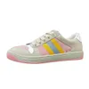 Kolor nowy designerski buty stare screener wszechstronny MAC80 2023 Sneaker Pink Trainer Flower g Dopasowanie rodziny swobodne małe kobiety 7HPP