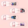 Earphones RGB Unicorn Kids Wireless Headphones With Mic Control RGB Light Girls Music Stereo Earphone Mobile Phone Children's Headset Gift