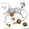 Camping Gas Stove Outdoor Tourist Strong Fire Heater Tourism Cooker Survival Furnace Supplies Equipment Picnic 231225