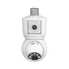 DP44 Vision nocturne polychrome 1080P caméra de vidéosurveillance conversation bidirectionnelle suivi automatique caméra de sécurité PTZ WiFi ampoule caméra avec prise E27