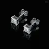 Stud Oorbellen BOEYCJR 925 D Kleur Princess Cut 1ct/2ct Moissanite VVS Fijne Sieraden Diamanten Oorbel Voor Vrouwen