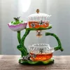 Набор GlassTea, автоматический чайник, термостойкий чай кунг-фу, чай с благовониями лотоса, чай 231225