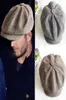 الرجال الكامل للنساء الرجعية بيكر بوي قبعة Newsboy Gatesby Tweed Country Golf Sun Flat Beret Cap 3526609