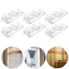 Curtain 8 Pcs Pull Bead Hook Window Curtains Hooks Roller Blind Connector Clips Up Acrylic Decorative Drapery Hangers