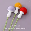 Fiori decorativi Rami di funghi di lana Finiti Bouquet creativo all'uncinetto Regalo per un'amica della bambina Fiore intrecciato selvatico Giallo Viola Rosso