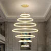 Hänglampor modern trapp ljuskronor lampor inomhus belysning taklampa hängande ljus ledtrådare för vardagsrum ljusin