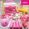 Jouets de docteur pour enfants, ensemble de jeu de simulation, outils de dentiste, stéthoscope, jouet éducatif, cadeau pour garçon et fille, 231225