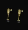 133pcs zinc alloy charms bronze bronze plated flutes flutes wine glass charms for jewelry make diy admintants 205mmm6267373