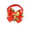 Abbigliamento per cani 50 pezzi Papillon natalizio con campana Papillon per animali domestici Cravatte per cani Accessori per toelettatura animali domestici Forniture