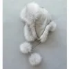 Cappelli invernali per bambini Cappelli bomber per bambini caldi russi Cappello in pelliccia sintetica con paraorecchie in pelle PU Trapper paraorecchie 231225