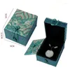 Jewelry Pouches Floral Pendant Gift Box Luxury Chinese Knot Silk Brocade Jewellery Cases Women Storage Boxes Decorative