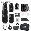 XNET Titan Wireless Tattoo Machine Kit with Extra 38mm Grip 2400mAh Battery 40pcs Mixed Cartridge for Artists 231225