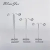 Whole Black Clear Acrylic Stud Earring Jewelry Display Rack Stand Organizer Bouches Ornament Holder Hook Hanger Counter Case293D