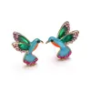 Fashion Animal Bird Stud Earrings Anti Allergy Earring High Quality Wedding bride Earrings For Women Jewelry Gift268z