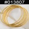Anniyo 6pcs / lot Bracelets brillants de couleur or africain pour femmes filles Dubai Circle Bracelet Bijoux Mariage de mariée éthiopienne 013707 231226