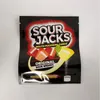 Sour Jacks vide fermeture éclair sacs d'emballage puissance pomme verte baies sauvages pastèque comestible bouche plissant Ndsto Attuk