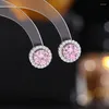 Stud Earrings Bohemia Piercing Luxury Colored Zircon Creative Studs For Women Fashion Jewelry Pendientes Ins Same Aretes Party Gifts