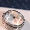 Högkvalitativa män Kvinnor Diamond Ring Designer Par Ring lyxiga förlovningsringar för kvinnor smycken valentin julklapp med låda